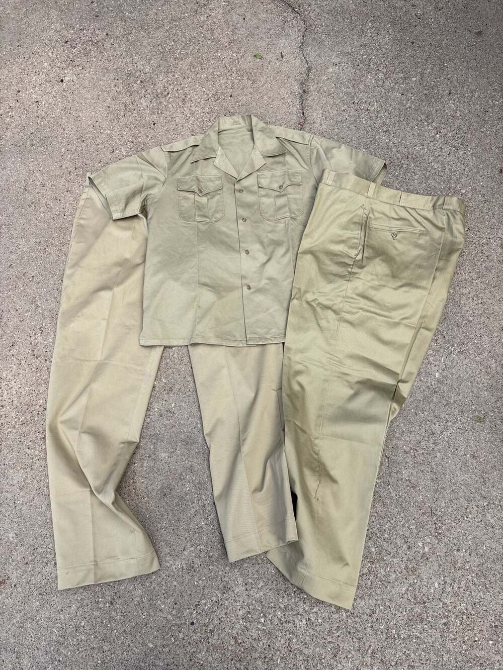 K: 5 piece set Vintage US Army Military Shirt Size large